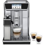 Reduzierte Schokoladenbraune DeLonghi ECAM Kaffeevollautomaten aus Edelstahl mit Kaffeemühle 