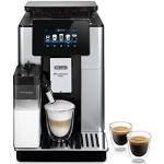 Reduzierte Dunkelbraune DeLonghi ECAM Kaffeevollautomaten mit Kaffee-Motiv mit Milchaufschäumer 