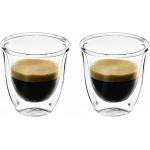 DeLonghi Espressogläser aus Glas doppelwandig 2-teilig 