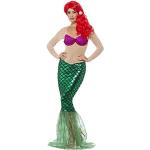 Reduzierte Grüne Smiffys Meerjungfrau-Kostüme mit Pailletten aus Polyester für Damen Größe M 