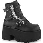 Schwarze Gothic Demonia High Heels & Stiletto-Pumps aus Kunstleder Leicht für Damen Größe 36 