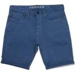 Dunkelblaue Casual Denham Nachhaltige Jeans-Shorts aus Denim für Herren Weite 34 