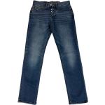 Denham, Slim Fit Dunkelblaue Jeans mit Knopfleiste Blue, Herren, Größe: W34 L32