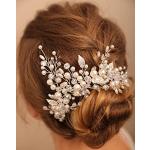 Rosa Vintage 20er Jahre Haarschmuck mit Perlen aus Kristall für Damen für die Braut 