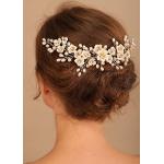 Vintage Haarkämme Hochzeit mit Perlen aus Kristall mit Strass für Mädchen für die Braut 