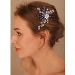 Rosa Elegante Haarnadeln mit Perlen aus Kristall mit Strass für Damen für die Braut 
