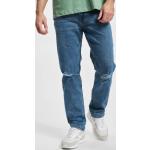 Blaue Bestickte Denim Project Slim Fit Jeans mit Reißverschluss aus Baumwollmischung für Herren Größe L 