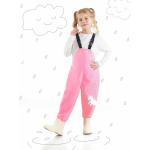 Reduzierte Pinke Wasserdichte Meme / Theme Einhorn Kinderlatzhosen aus Polyester für Mädchen Größe 98 