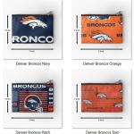 Denver Broncos Baumwoll-Canvas-Beutel/Schminktäschchen Reisetasche Stiftetui Münztasche Große Tasche Schulbedarf Organisieren