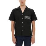 Department Five, Hawaiianisches Hemd mit Logo -Druck Black, Herren, Größe: XL