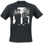 Schwarze Depeche Mode Herrenbandshirts aus Baumwolle Größe M 
