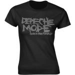 Schwarze Depeche Mode Damenfanshirts 