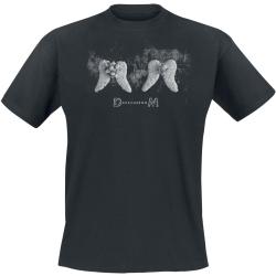 Depeche Mode T-Shirt - Dual Wings - XXL - für Männer - Größe XXL - schwarz - Lizenziertes Merchandise