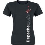 Schwarze Depeche Mode Damenfanshirts aus Baumwolle Größe XL 