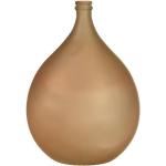 Braune 55 cm Depot Runde Bodenvasen & Vasen für Pampasgras 40 cm matt aus Glas 