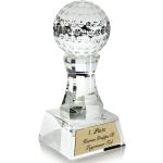 Der gläserne Golf Pokal - Ehrenpreis für Golfer aus Kristallglas incl. Gravur