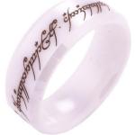 Der Herr der Ringe Fingerring »Der Eine Ring - Keramik weiß, 20003816«, Made in Germany, schwarz|weiß