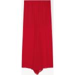 Rote COS Maxi Maxiröcke durchsichtig aus Seide für Damen Größe M für den für den Frühling 