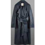 Marineblaue COS Trenchcoats aus Leder für Damen Größe XS 