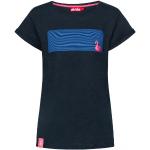 Marineblaue Derbe Hamburg Bio Nachhaltige T-Shirts mit Vogel-Motiv für Damen Größe S 