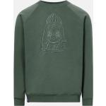 Reduzierte Grüne Bestickte Derbe Hamburg Bio Nachhaltige Sweatshirts aus Baumwolle Größe L 
