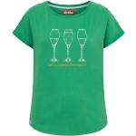 Grüne Langärmelige Derbe Hamburg Nachhaltige T-Shirts aus Baumwolle für Damen Größe L 