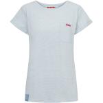 Graue Langärmelige Derbe Hamburg Nachhaltige T-Shirts aus Baumwolle für Damen Größe XL 
