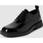 Schwarze Business HUGO BOSS BOSS Black Derby Schuhe mit Schnürsenkel aus Leder für Herren Größe 42 