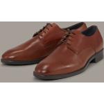 Braune Business Strellson Harley Derby Schuhe mit Schnürsenkel aus Glattleder für Herren Größe 42 
