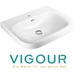 Weiße Vigour derby Runde Handwaschbecken & Gäste-WC-Waschtische aus Keramik 