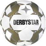 Derbystar Fußball Brilliant APS v24, Größe 5, weiss/gold, 5