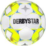 "Derbystar Fußball Futsal Apus Light v23 weiss/gelb/rot Gr.4 10er Ballpaket inkl. Ballnetz "