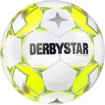 "Derbystar Fußball Futsal Apus TT v23 weiss/gelb/rot Gr.4 10er Ballpaket inkl. Ballnetz "