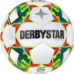 Derbystar Jungen Futsal Stratos S-Light v23 Fussball, Weiss Gelb Blau, 4