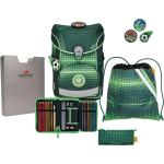 DerDieDas ErgoFlex Easy Schulranzen-Set 5tlg Soccer Green