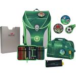 Grüne DerDieDas ErgoFlex Soccer Schulranzen Sets 22l für Kinder 5-teilig zum Schulanfang 