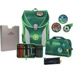 Grüne DerDieDas ErgoFlex Soccer Schulranzen Sets 1l mit Reflektoren Klein 5-teilig zum Schulanfang 