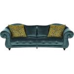 Design Big Sofa - türkis/petrol - Materialmix - 288 cm - 98 cm - 110 cm - Polstermöbel > Sofas > Big-Sofas