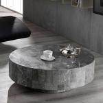 Graue Moderne Basilicana Runde Design Tische 28 cm aus Stein Breite 50-100cm, Höhe 0-50cm, Tiefe 50-100cm 