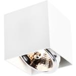 Reduzierte Weiße Industrial Qazqa Box Quadratische Deckenstrahler & LED Deckenstrahler dimmbar 