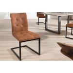 Reduzierte Braune Industrial Riess Ambiente Designer Stühle pulverbeschichtet aus Eisen Breite 0-50cm, Höhe 50-100cm, Tiefe 50-100cm 