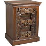 Braune Antike Möbel Exclusive Nachttische Massivholz lackiert aus Massivholz Breite 50-100cm, Höhe 50-100cm, Tiefe 50-100cm 