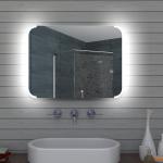 Design LED beleuchtet Badezimmer Wand hängend Bad spiegel Kipp schalter 80 x 60