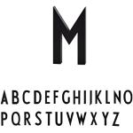 Reduzierte Design Letters Hausnummern aus Edelstahl 