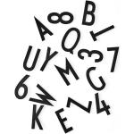 Design Letters Buchstaben und Zahlen für Pinnwände, schwarz, groß