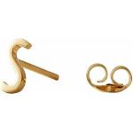 Design Letters Ohrring mit Buchstabe, Gold, S