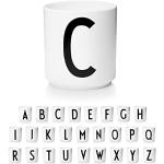 Reduzierte Weiße Design Letters Kaffeetassen 250 ml aus Porzellan personalisiert 