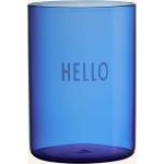 Blaue Design Letters Teelichthalter aus Glas mikrowellengeeignet 