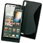 Schwarze Huawei Ascend P6 Cases mit Bildern aus Gummi 