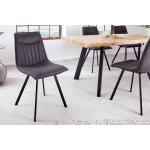 Reduzierte Graue Retro Riess Ambiente Designer Stühle aus Microfaser gepolstert Breite 0-50cm, Höhe 50-100cm, Tiefe 50-100cm 